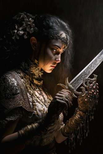 a_far_away_view_of_young_woman_making_a_sword
